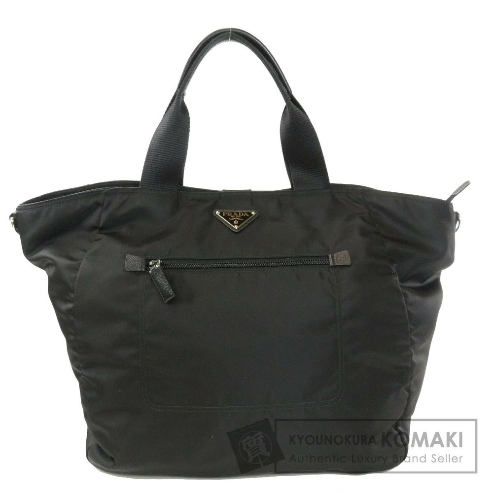 Prada Tessuto bomber tote Shoulder bag Black